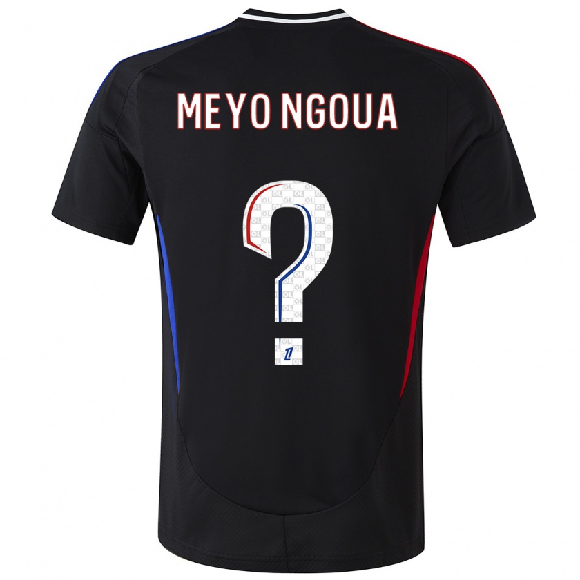 Kandiny Homme Maillot Bryan Meyo Ngoua #0 Noir Tenues Extérieur 2024/25 T-Shirt