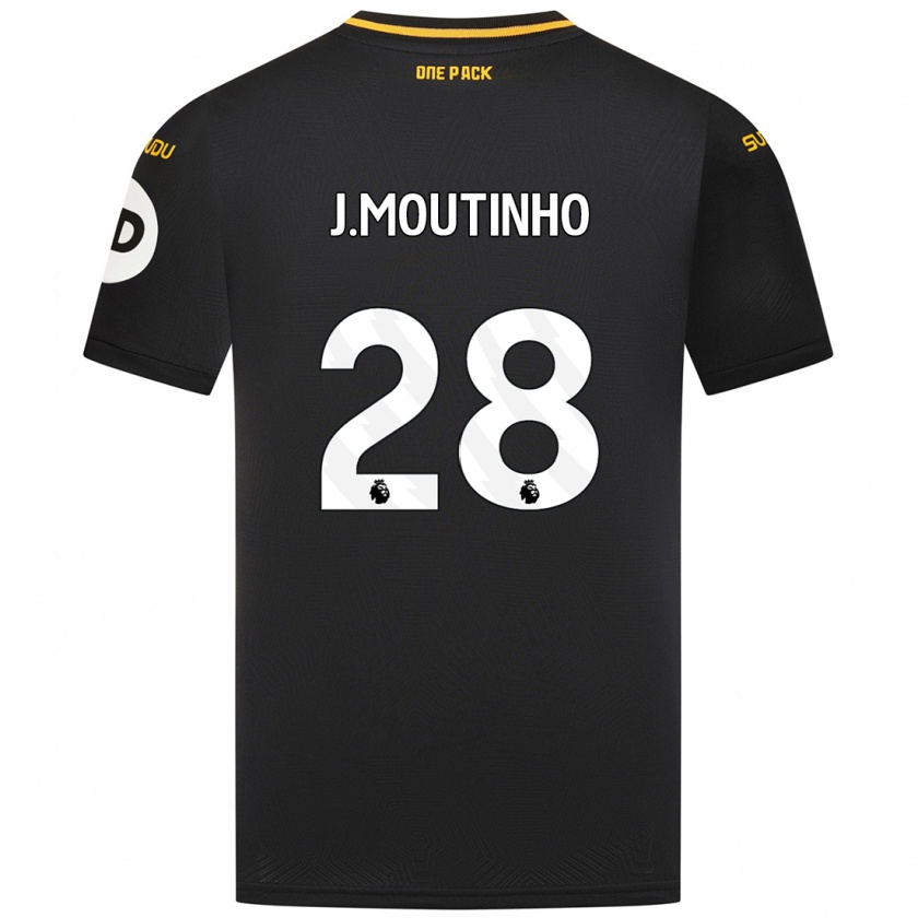 Kandiny Homme Maillot Joao Moutinho #28 Noir Tenues Extérieur 2024/25 T-Shirt