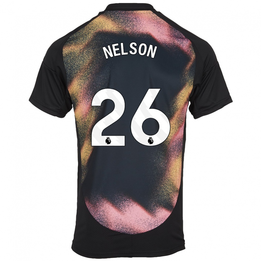 Kandiny Homme Maillot Ben Nelson #26 Noir Blanc Tenues Extérieur 2024/25 T-Shirt