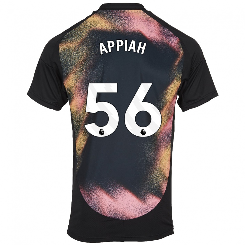 Kandiny Homme Maillot Paul Appiah #56 Noir Blanc Tenues Extérieur 2024/25 T-Shirt