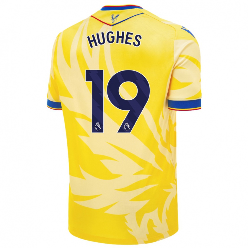 Kandiny Homme Maillot Will Hughes #19 Jaune Tenues Extérieur 2024/25 T-Shirt