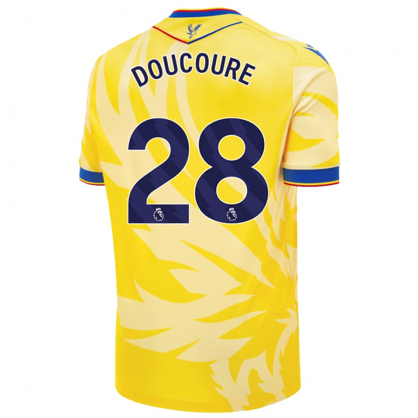 Kandiny Homme Maillot Cheick Doucouré #28 Jaune Tenues Extérieur 2024/25 T-Shirt