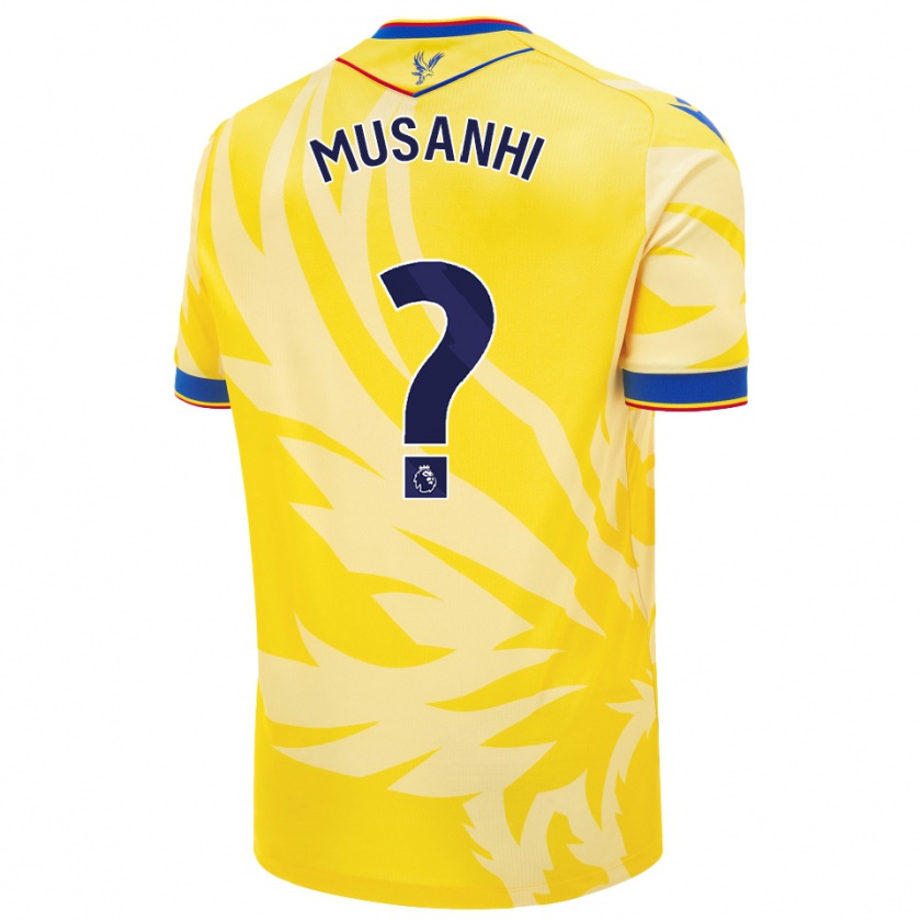 Kandiny Homme Maillot Kurai Musanhi #0 Jaune Tenues Extérieur 2024/25 T-Shirt