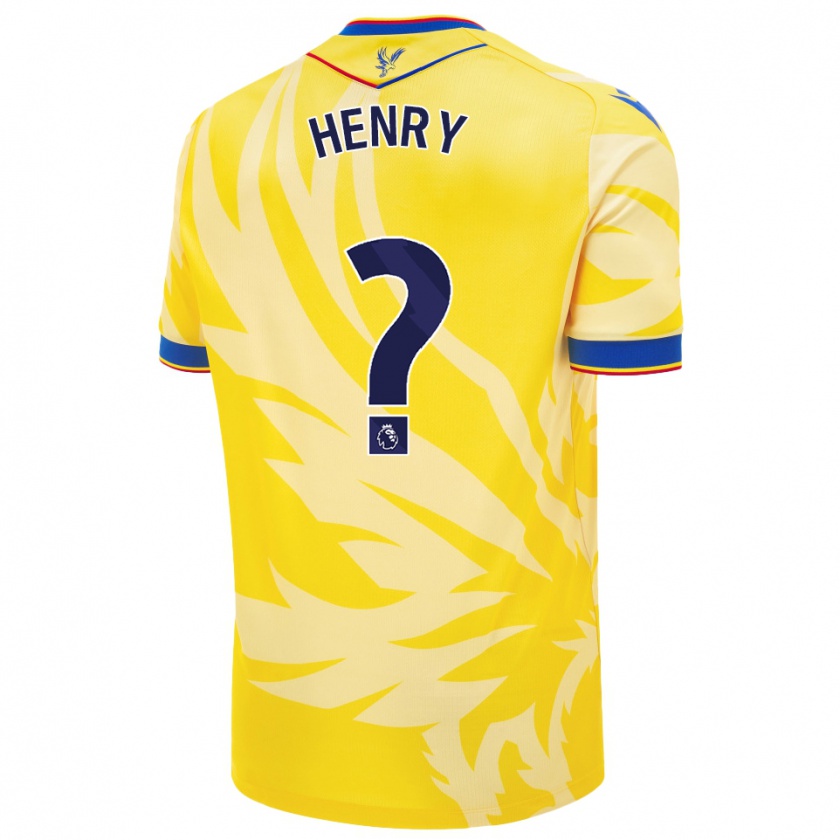 Kandiny Homme Maillot Zack Henry #0 Jaune Tenues Extérieur 2024/25 T-Shirt