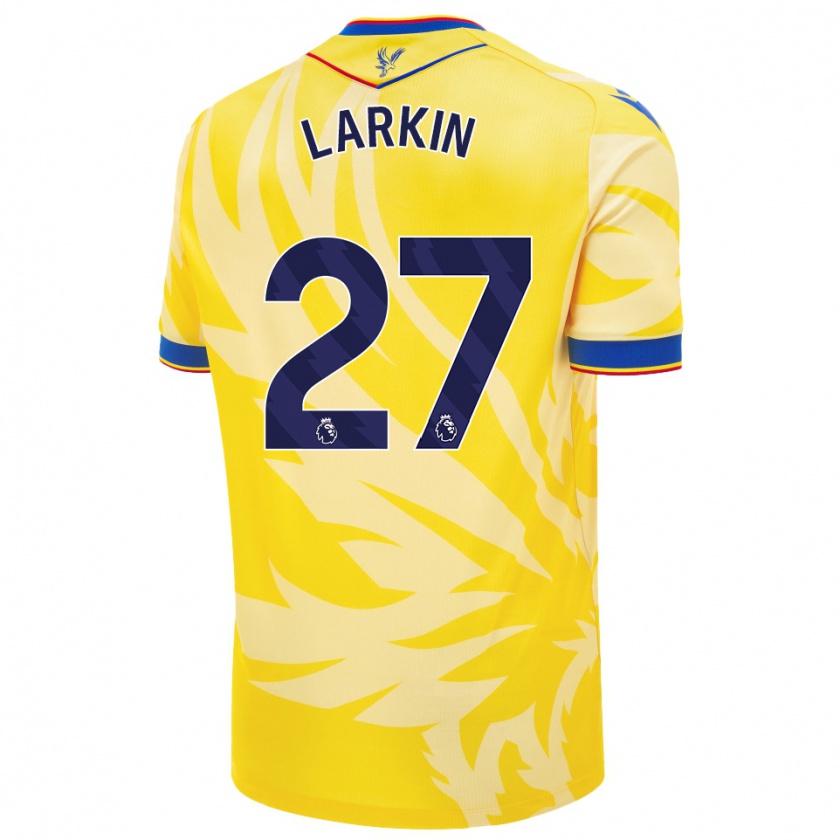 Kandiny Homme Maillot Abbie Larkin #27 Jaune Tenues Extérieur 2024/25 T-Shirt