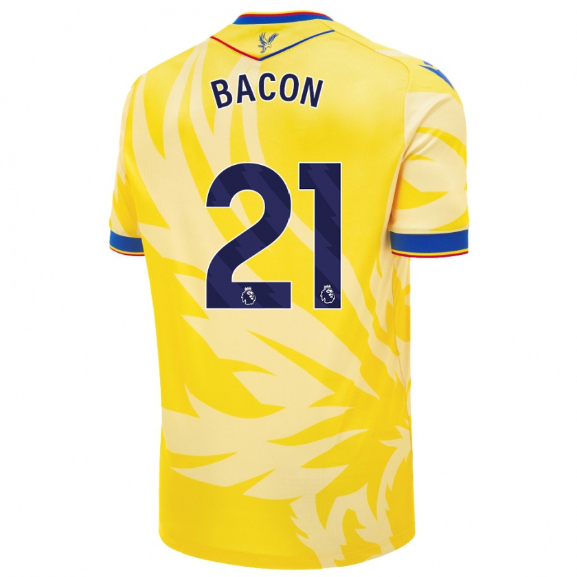 Kandiny Homme Maillot Skye Bacon #21 Jaune Tenues Extérieur 2024/25 T-Shirt