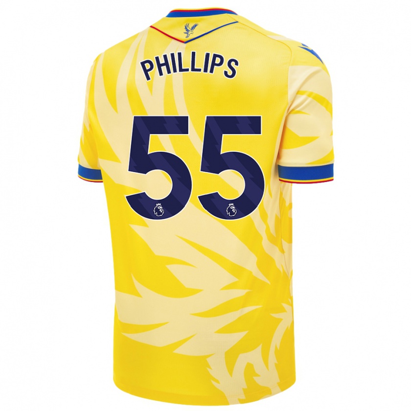 Kandiny Homme Maillot Killian Phillips #55 Jaune Tenues Extérieur 2024/25 T-Shirt