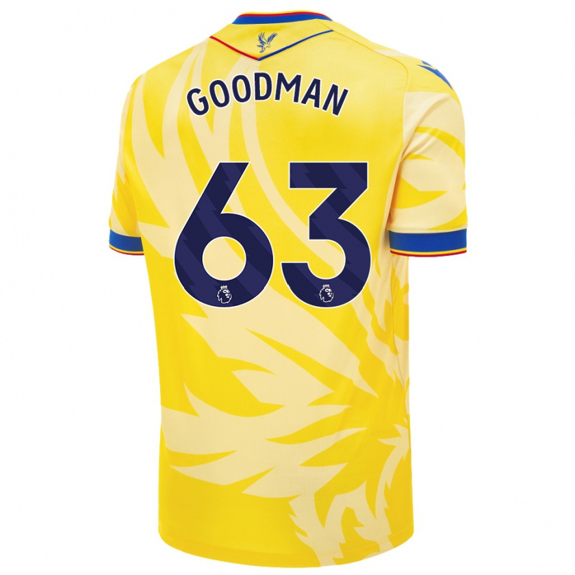 Kandiny Homme Maillot Owen Goodman #63 Jaune Tenues Extérieur 2024/25 T-Shirt