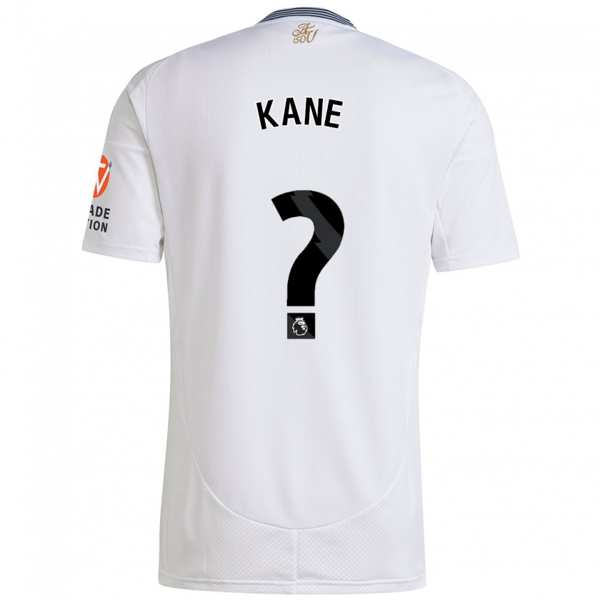 Kandiny Homme Maillot Kane Taylor #0 Blanc Tenues Extérieur 2024/25 T-Shirt