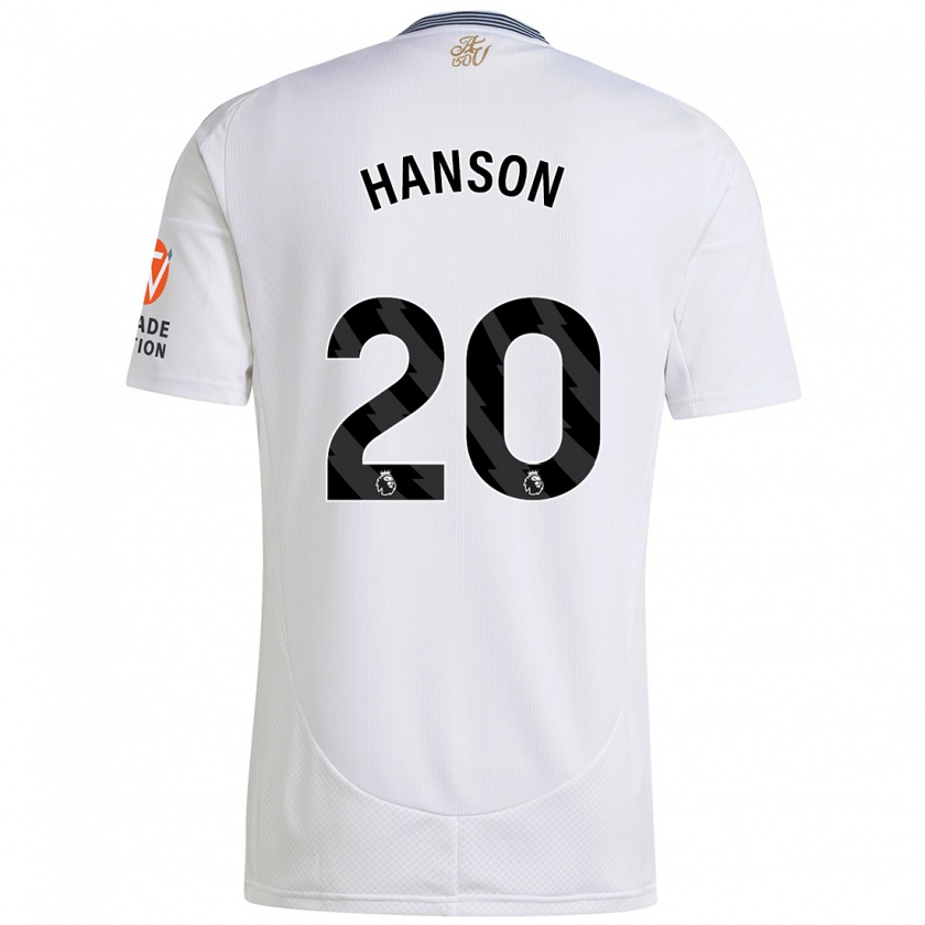 Kandiny Homme Maillot Kirsty Hanson #20 Blanc Tenues Extérieur 2024/25 T-Shirt