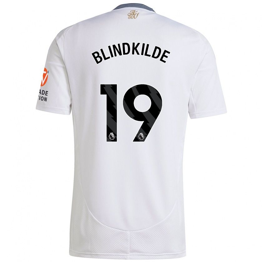 Kandiny Homme Maillot Laura Blindkilde #19 Blanc Tenues Extérieur 2024/25 T-Shirt