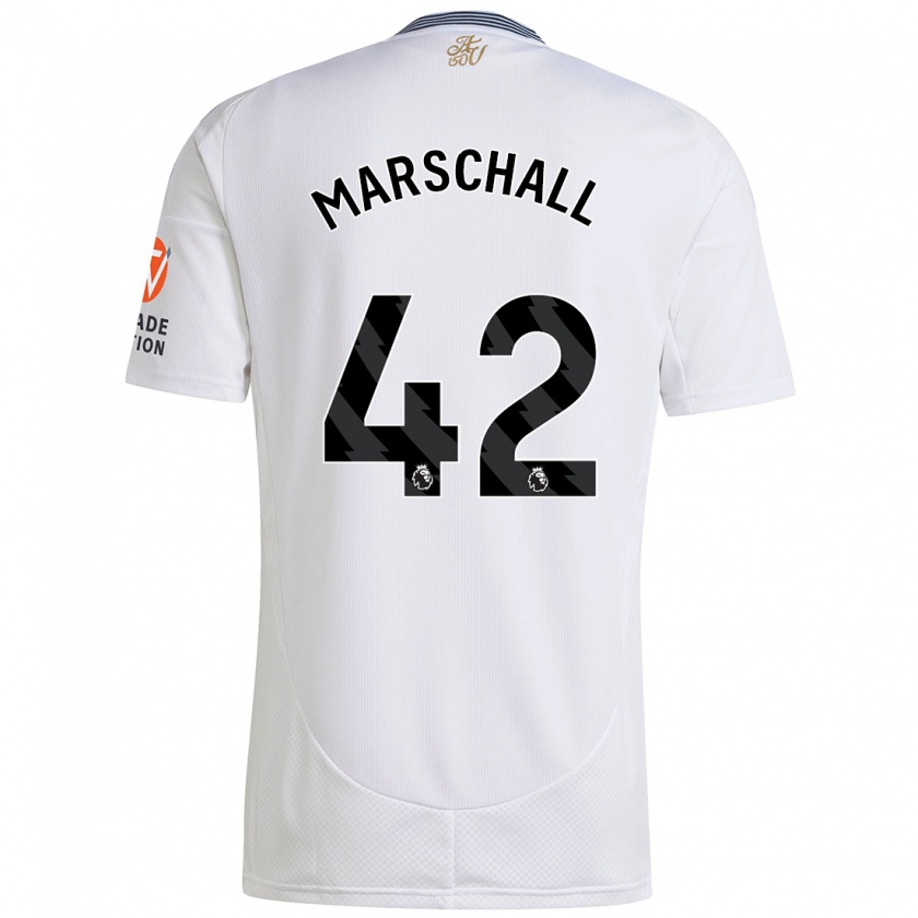 Kandiny Homme Maillot Filip Marschall #42 Blanc Tenues Extérieur 2024/25 T-Shirt