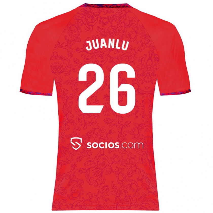 Kandiny Homme Maillot Juanlu Sánchez #26 Rouge Tenues Extérieur 2024/25 T-Shirt