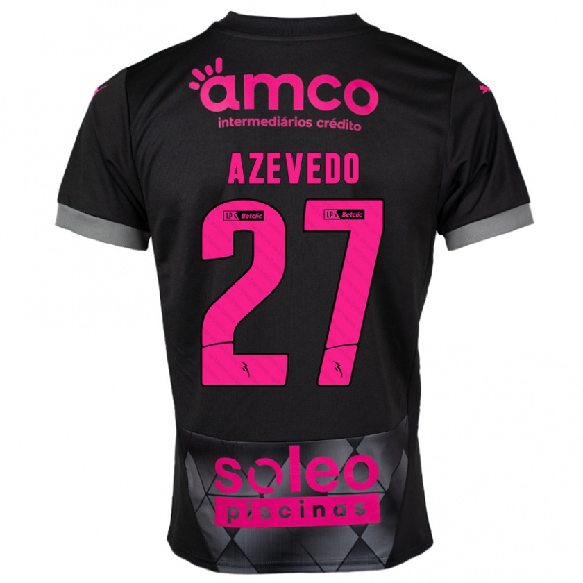 Kandiny Homme Maillot Mariana Azevedo #27 Noir Rose Tenues Extérieur 2024/25 T-Shirt