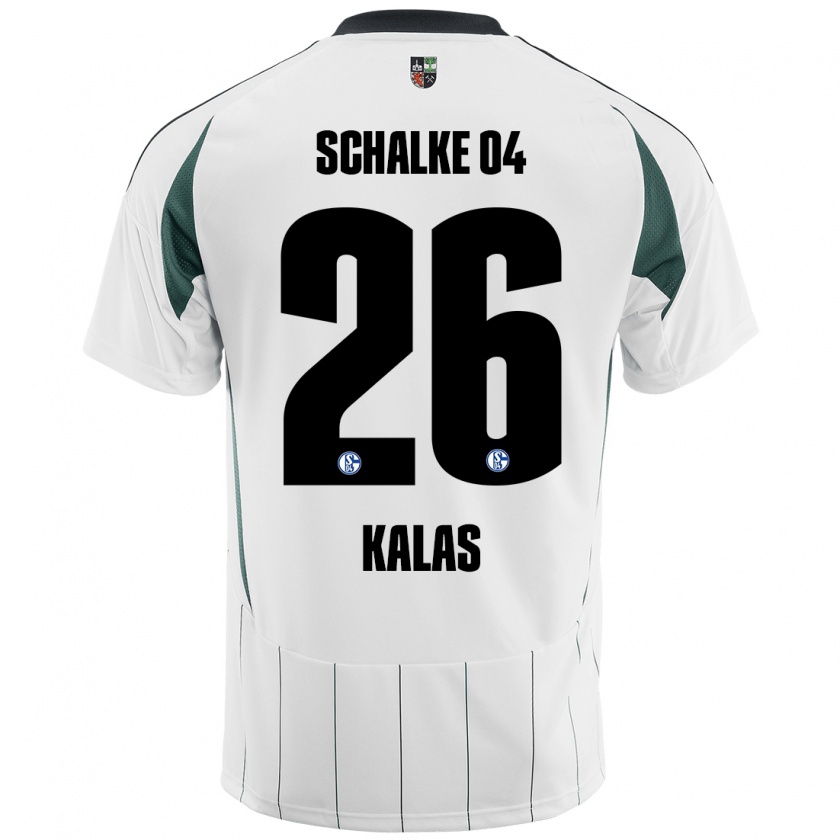 Kandiny Homme Maillot Tomas Kalas #26 Blanc Vert Tenues Extérieur 2024/25 T-Shirt