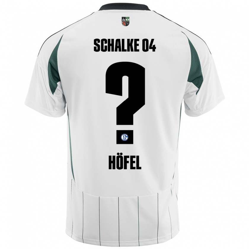 Kandiny Homme Maillot Luca Höfel #0 Blanc Vert Tenues Extérieur 2024/25 T-Shirt