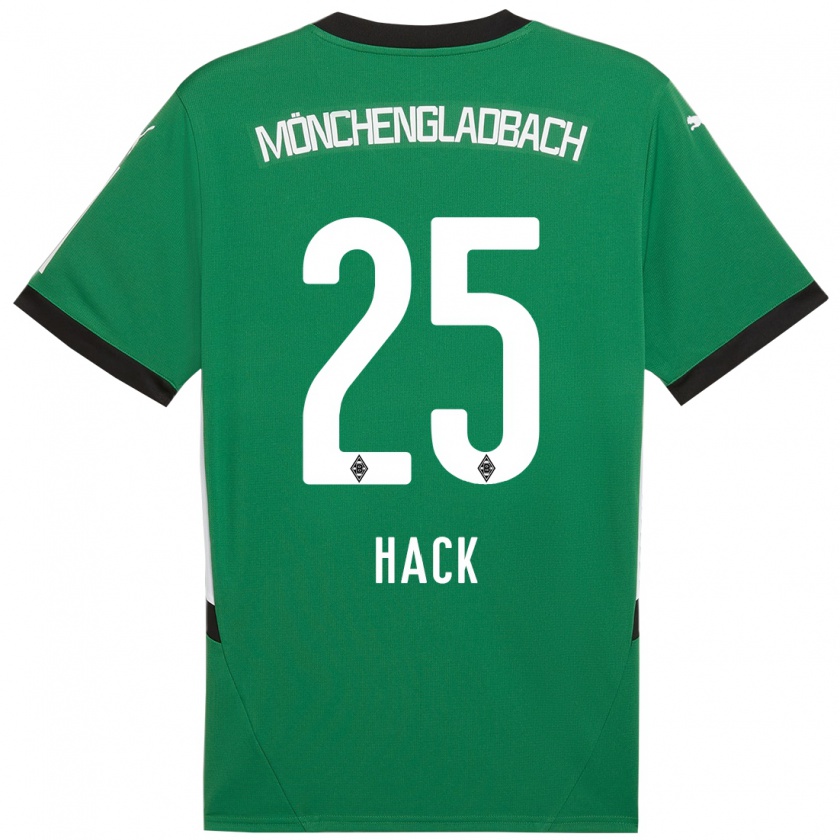 Kandiny Homme Maillot Robin Hack #25 Vert Blanc Tenues Extérieur 2024/25 T-Shirt