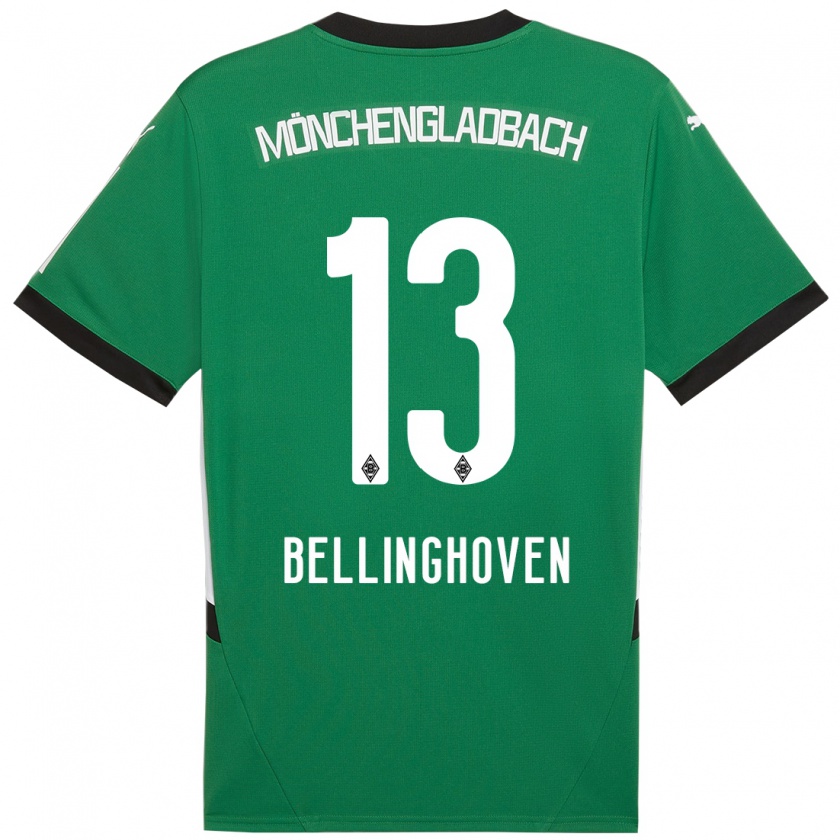 Kandiny Homme Maillot Christina Bellinghoven #13 Vert Blanc Tenues Extérieur 2024/25 T-Shirt