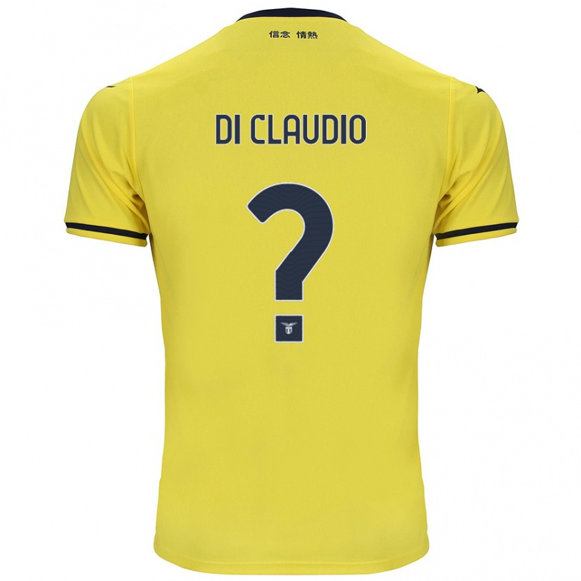 Kandiny Homme Maillot Federico Di Claudio #0 Jaune Tenues Extérieur 2024/25 T-Shirt