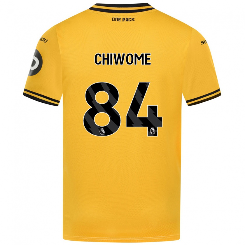 Kandiny Femme Maillot Leon Chiwome #84 Jaune Tenues Domicile 2024/25 T-Shirt