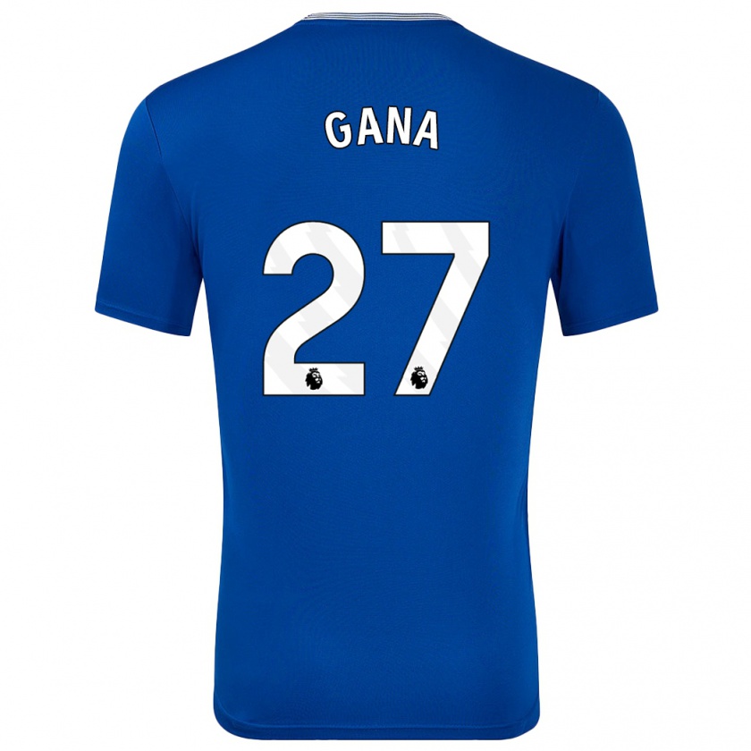 Kandiny Femme Maillot Idrissa Gueye #27 Bleu Avec Tenues Domicile 2024/25 T-Shirt