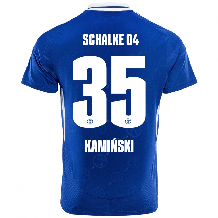 Kandiny Femme Maillot Marcin Kaminski #35 Bleu Royal Tenues Domicile 2024/25 T-Shirt