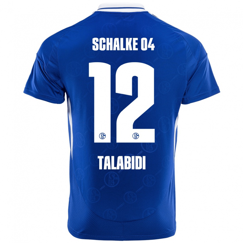 Kandiny Femme Maillot Malik Talabidi #12 Bleu Royal Tenues Domicile 2024/25 T-Shirt