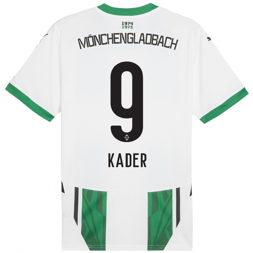 Kandiny Femme Maillot Cagatay Kader #9 Blanc Vert Tenues Domicile 2024/25 T-Shirt