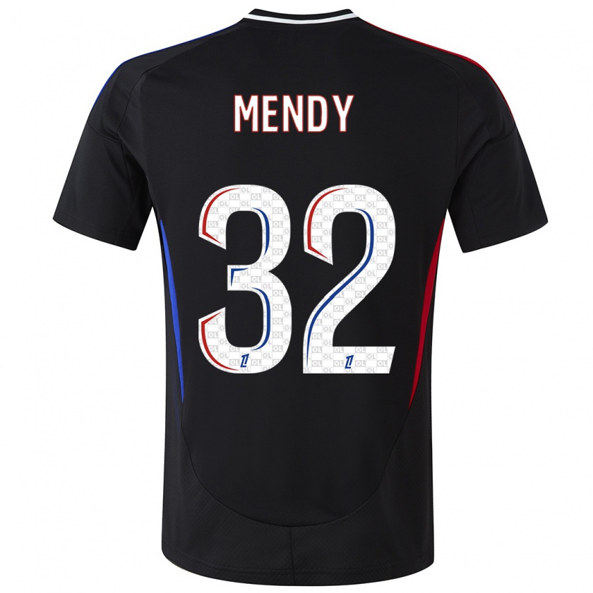 Kandiny Femme Maillot Maeline Mendy #32 Noir Tenues Extérieur 2024/25 T-Shirt