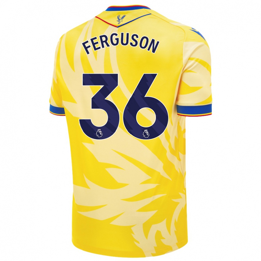 Kandiny Femme Maillot Nathan Ferguson #36 Jaune Tenues Extérieur 2024/25 T-Shirt