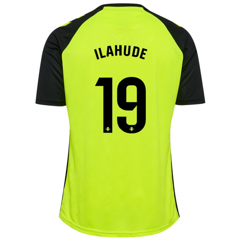 Kandiny Femme Maillot Destiny Ilahude #19 Jaune Fluo Noir Tenues Extérieur 2024/25 T-Shirt