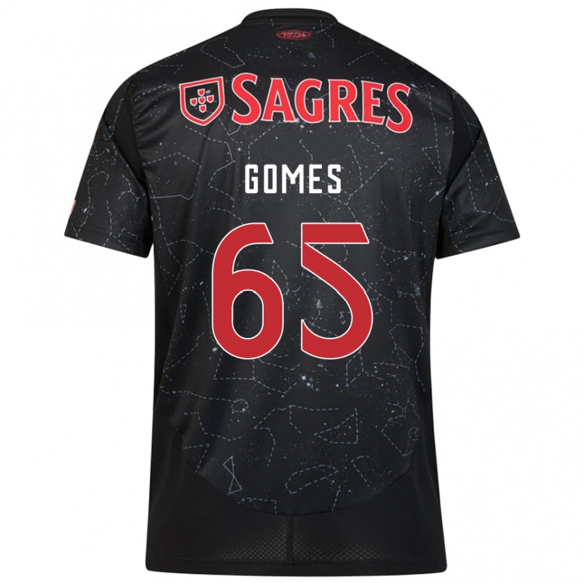 Kandiny Femme Maillot André Gomes #65 Noir Rouge Tenues Extérieur 2024/25 T-Shirt