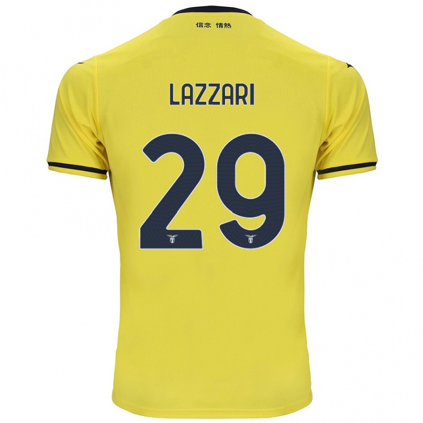 Kandiny Femme Maillot Manuel Lazzari #29 Jaune Tenues Extérieur 2024/25 T-Shirt