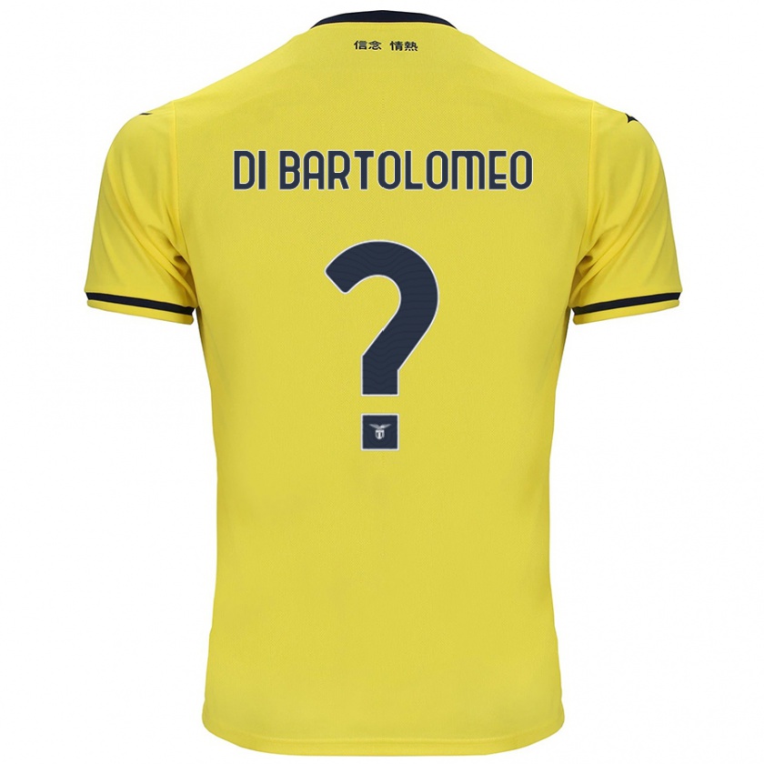 Kandiny Femme Maillot Damiano Di Bartolomeo #0 Jaune Tenues Extérieur 2024/25 T-Shirt