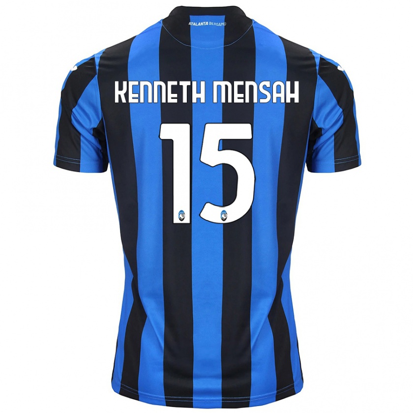 Kandiny Enfant Maillot Anthony Kenneth Mensah #15 Bleu Noir Tenues Domicile 2024/25 T-Shirt