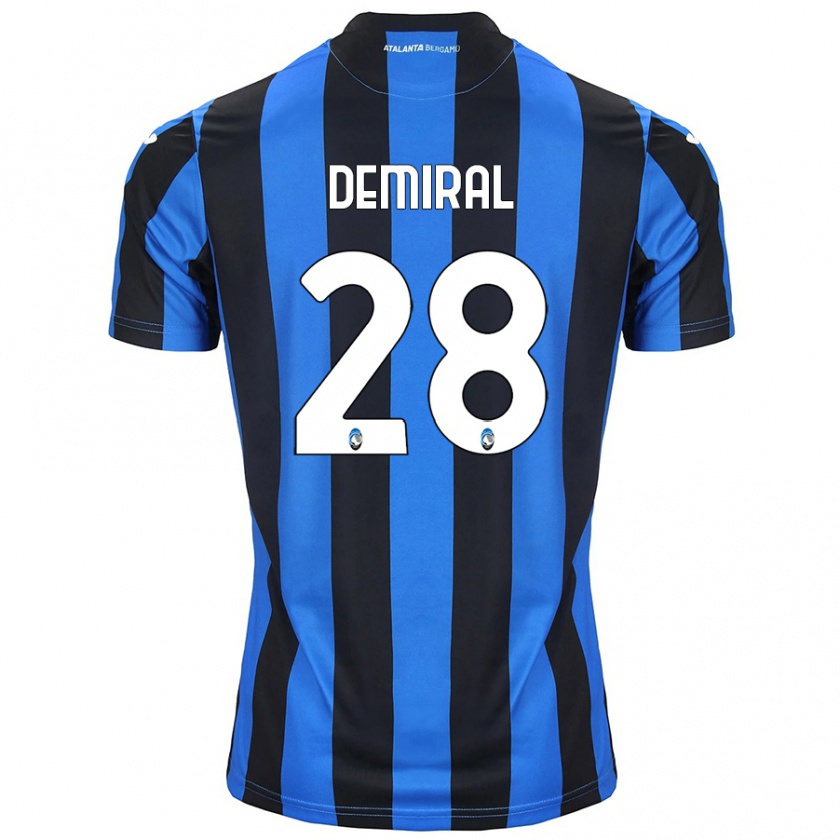 Kandiny Enfant Maillot Merih Demiral #28 Bleu Noir Tenues Domicile 2024/25 T-Shirt