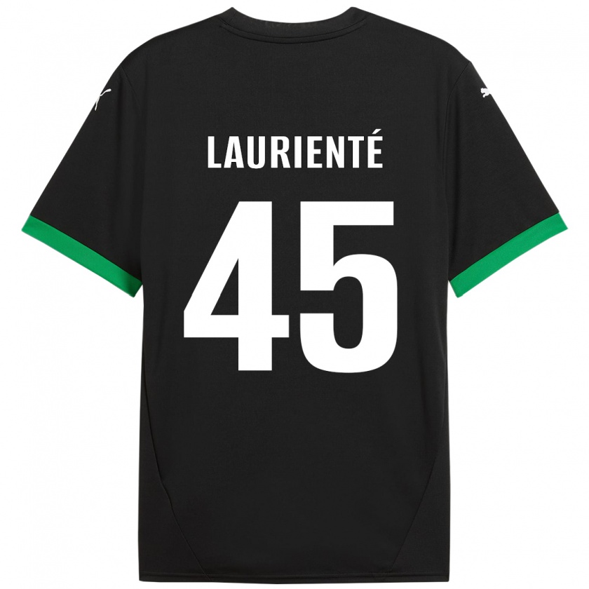 Kandiny Enfant Maillot Armand Laurienté #45 Noir Vert Foncé Tenues Domicile 2024/25 T-Shirt