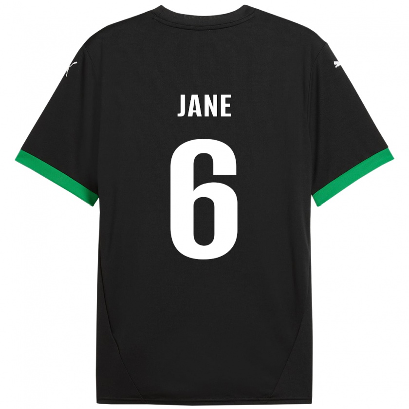 Kandiny Enfant Maillot Refiloe Jane #6 Noir Vert Foncé Tenues Domicile 2024/25 T-Shirt