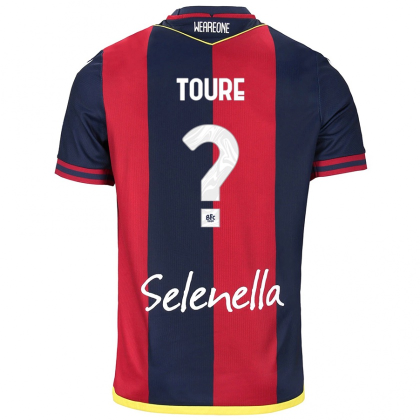 Kandiny Enfant Maillot Mohamed Toure #0 Rouge Bleu Royal Tenues Domicile 2024/25 T-Shirt