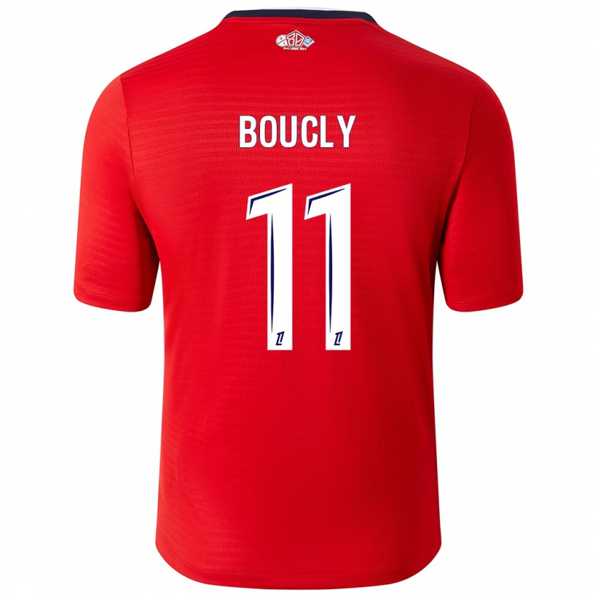 Kandiny Enfant Maillot Maïté Boucly #11 Rouge Blanc Tenues Domicile 2024/25 T-Shirt