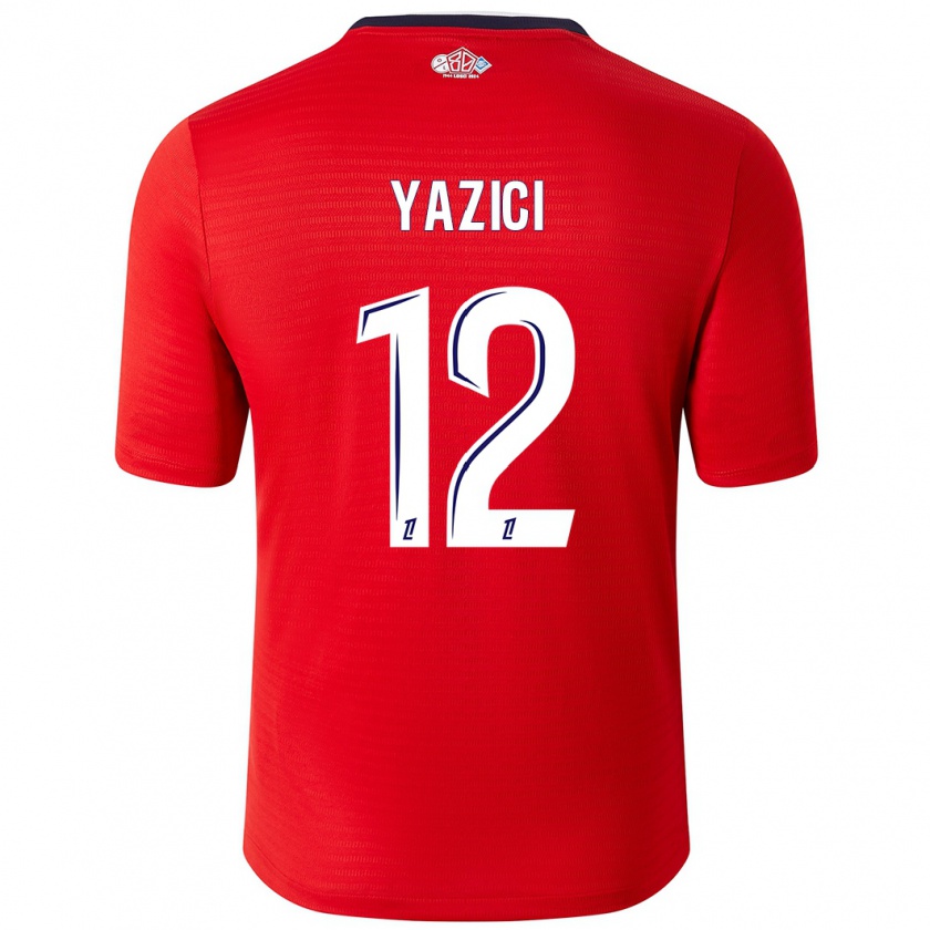 Kandiny Enfant Maillot Yusuf Yazici #12 Rouge Blanc Tenues Domicile 2024/25 T-Shirt