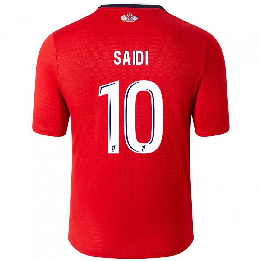 Kandiny Enfant Maillot Rachel Saidi #10 Rouge Blanc Tenues Domicile 2024/25 T-Shirt