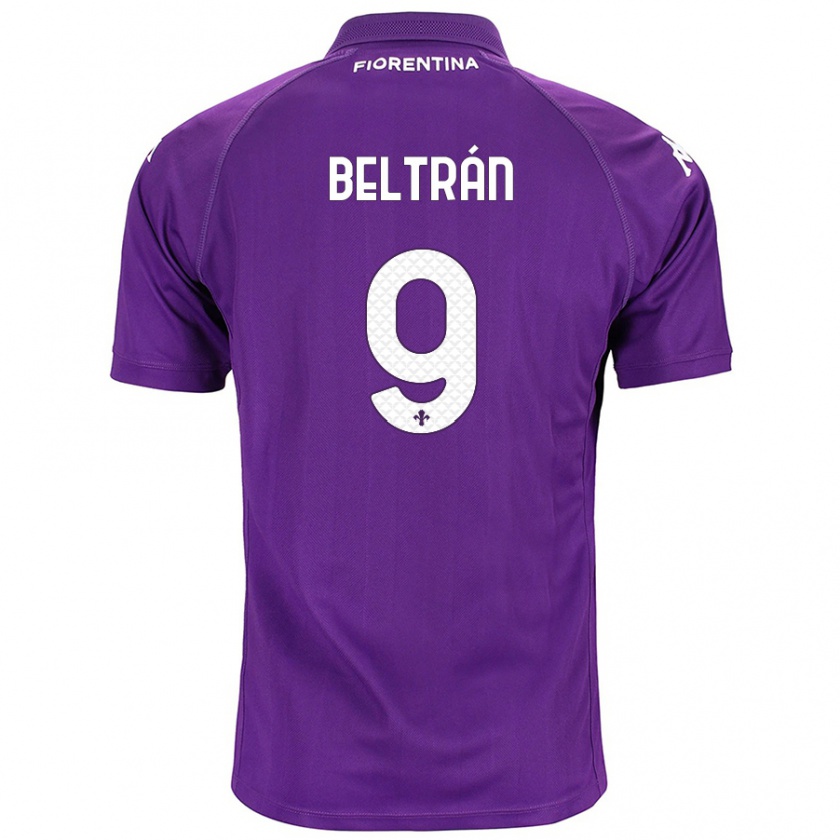 Kandiny Enfant Maillot Lucas Beltrán #9 Violet Tenues Domicile 2024/25 T-Shirt