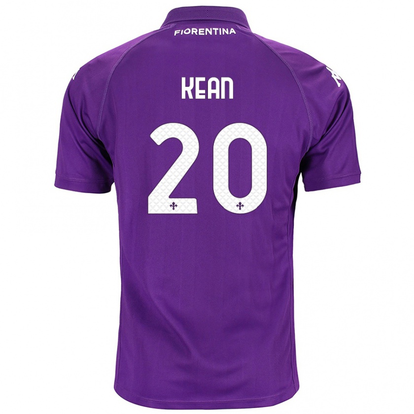 Kandiny Enfant Maillot Moise Kean #20 Violet Tenues Domicile 2024/25 T-Shirt