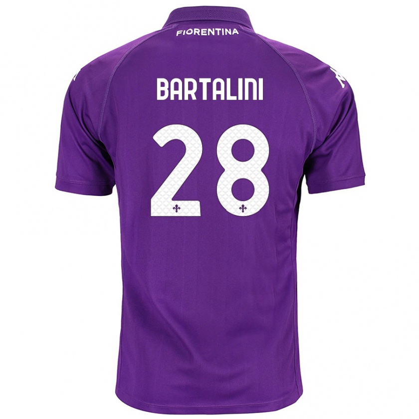 Kandiny Enfant Maillot Viola Bartalini #28 Violet Tenues Domicile 2024/25 T-Shirt