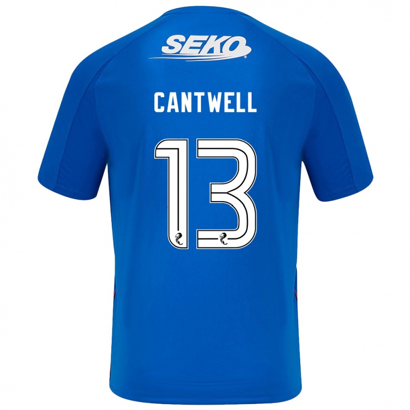 Kandiny Enfant Maillot Todd Cantwell #13 Bleu Foncé Tenues Domicile 2024/25 T-Shirt