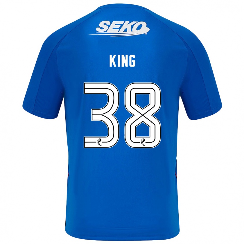 Kandiny Enfant Maillot Leon King #38 Bleu Foncé Tenues Domicile 2024/25 T-Shirt