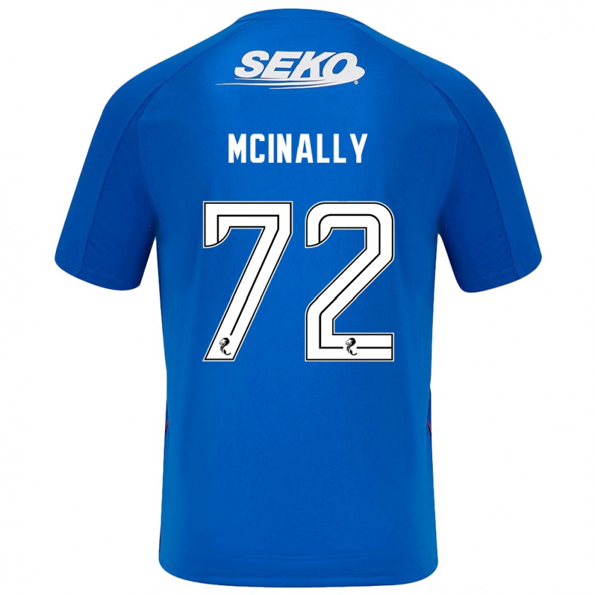 Kandiny Enfant Maillot Darren Mcinally #72 Bleu Foncé Tenues Domicile 2024/25 T-Shirt