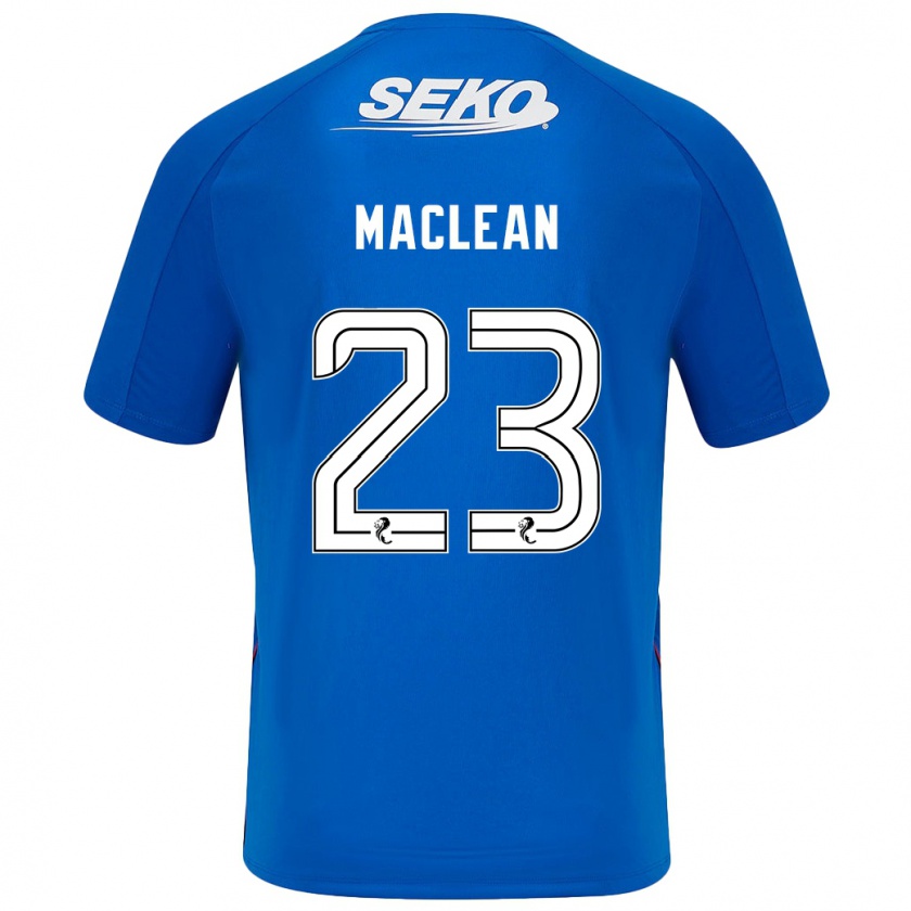 Kandiny Enfant Maillot Kirsty Maclean #23 Bleu Foncé Tenues Domicile 2024/25 T-Shirt