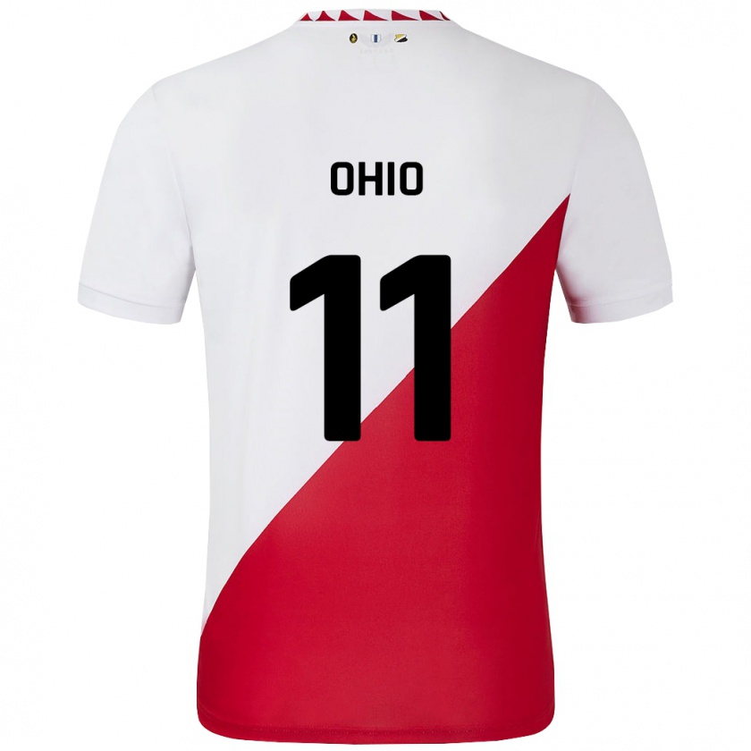 Kandiny Enfant Maillot Noah Ohio #11 Blanc Rouge Tenues Domicile 2024/25 T-Shirt